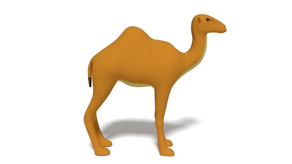 Cartoon Camel 3D model_4
