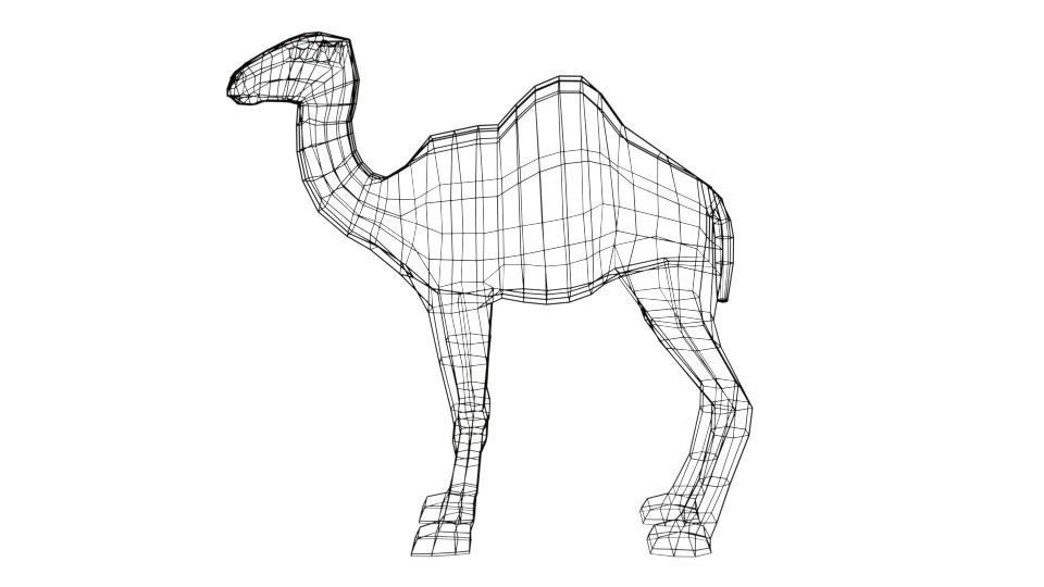 Cartoon Camel 3D model_10