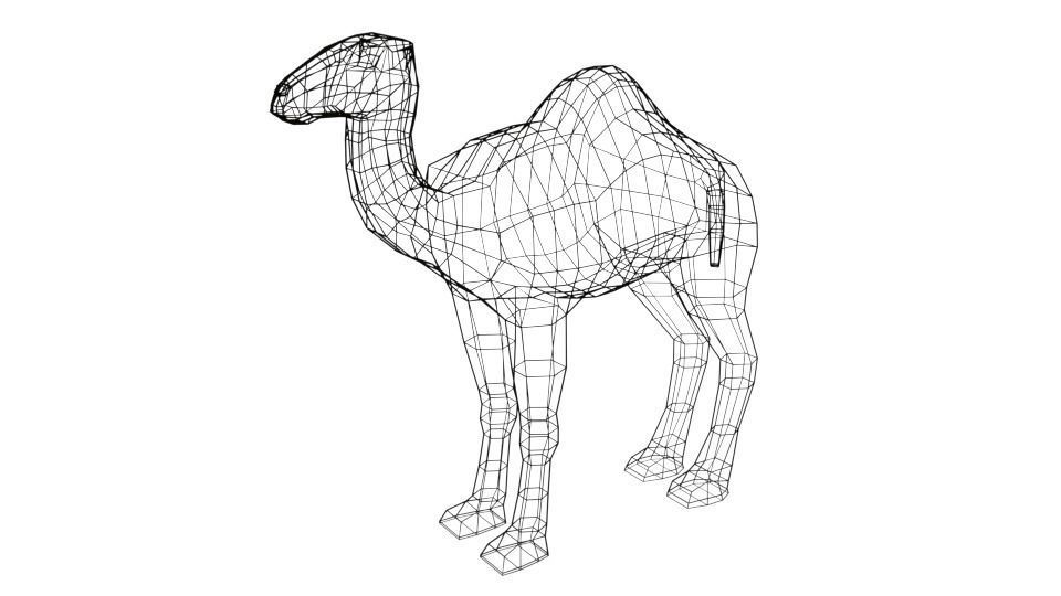 Cartoon Camel 3D model_9