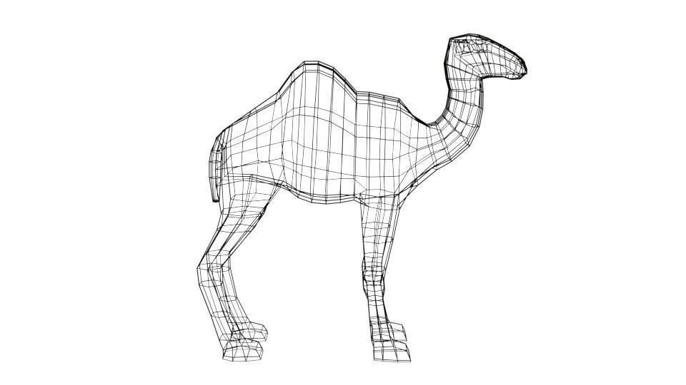 Cartoon Camel 3D model_13