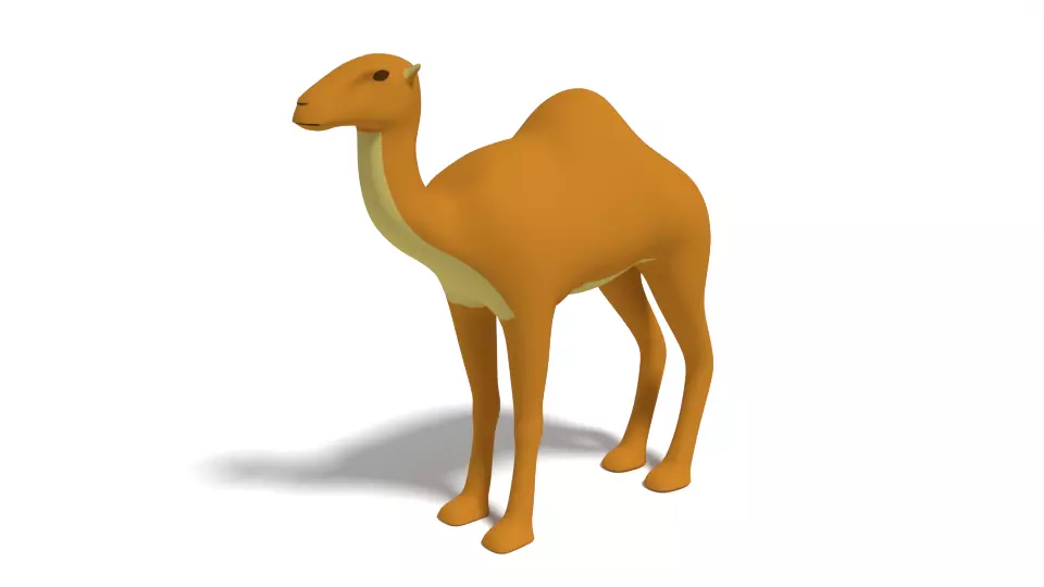 Cartoon Camel 3D model_0