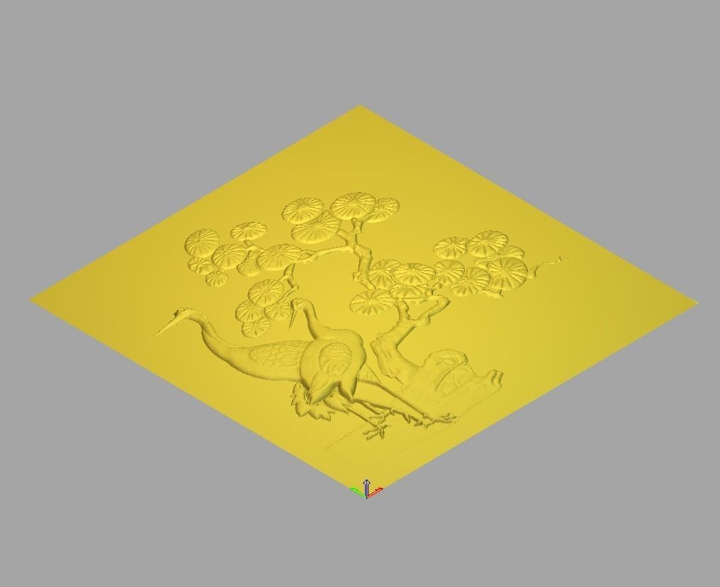 bird design flowar 59 3D model_11