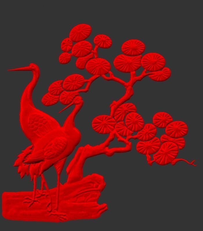 bird design flowar 59 3D model_7