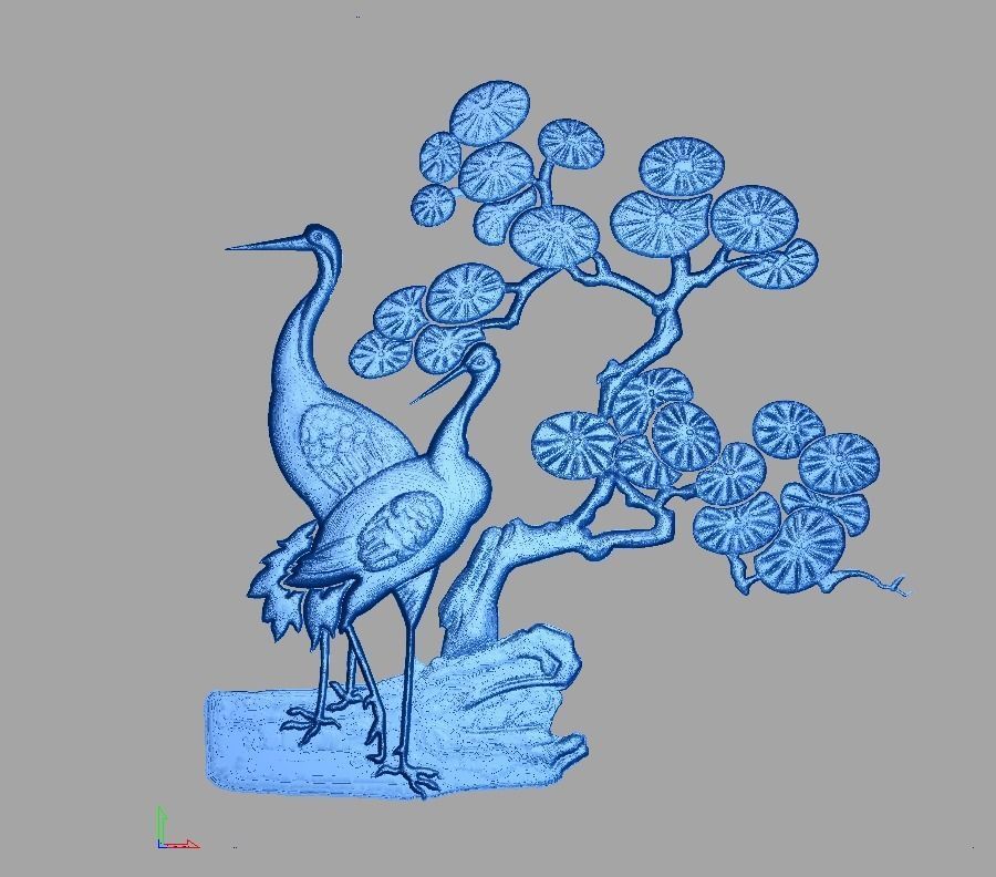 bird design flowar 59 3D model_3