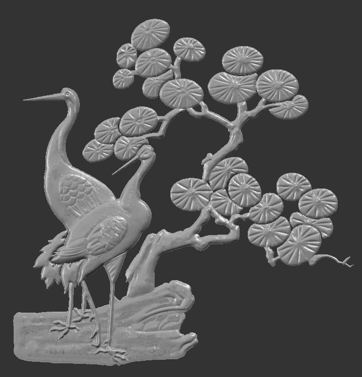 bird design flowar 59 3D model_1