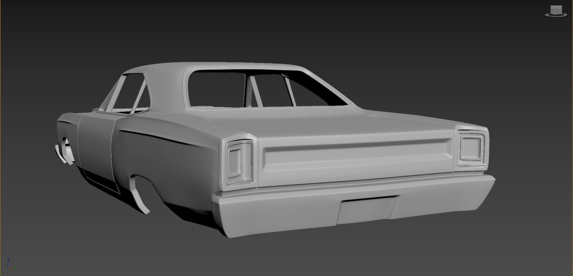 Plymouth Road Runner 1969 3D print model_6