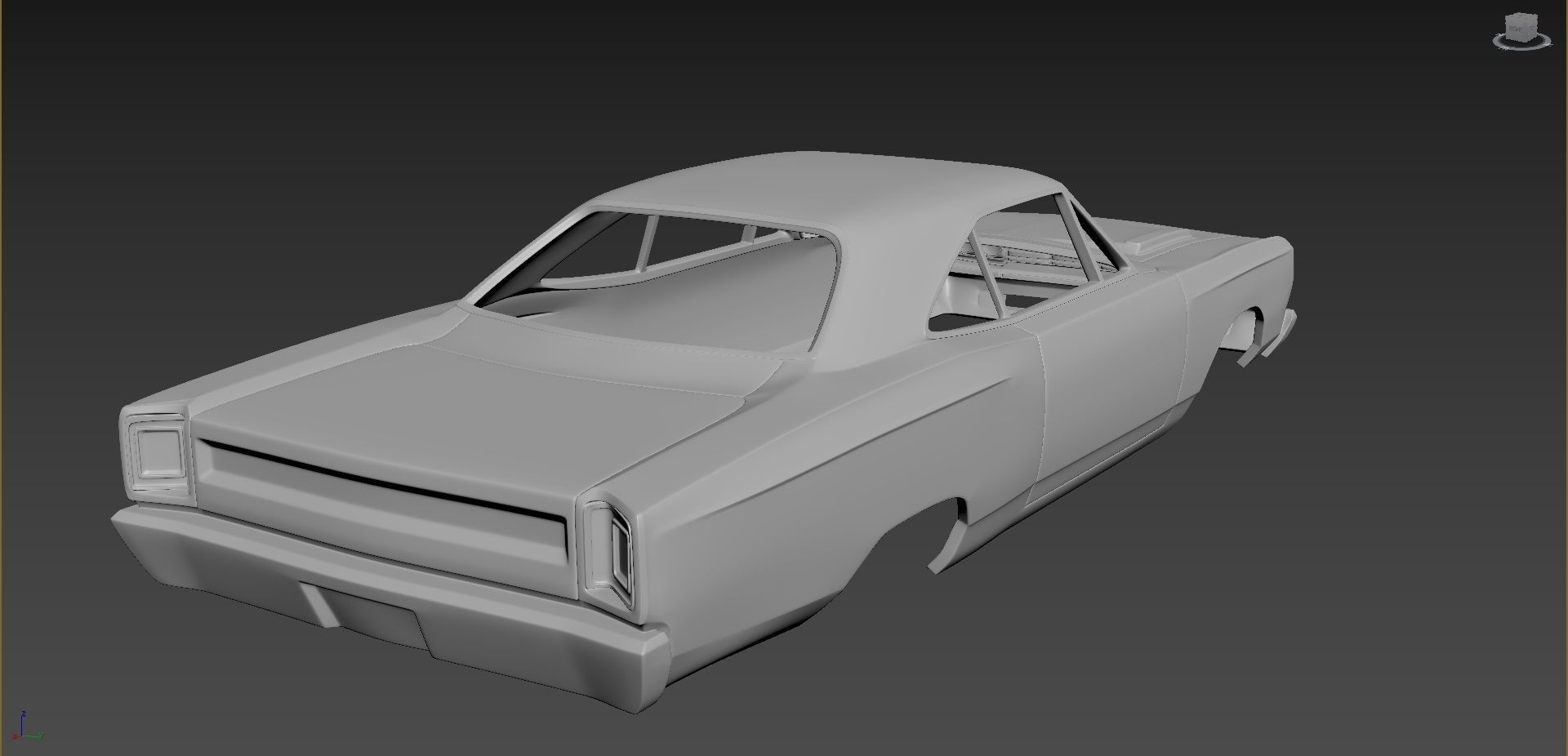 Plymouth Road Runner 1969 3D print model_7