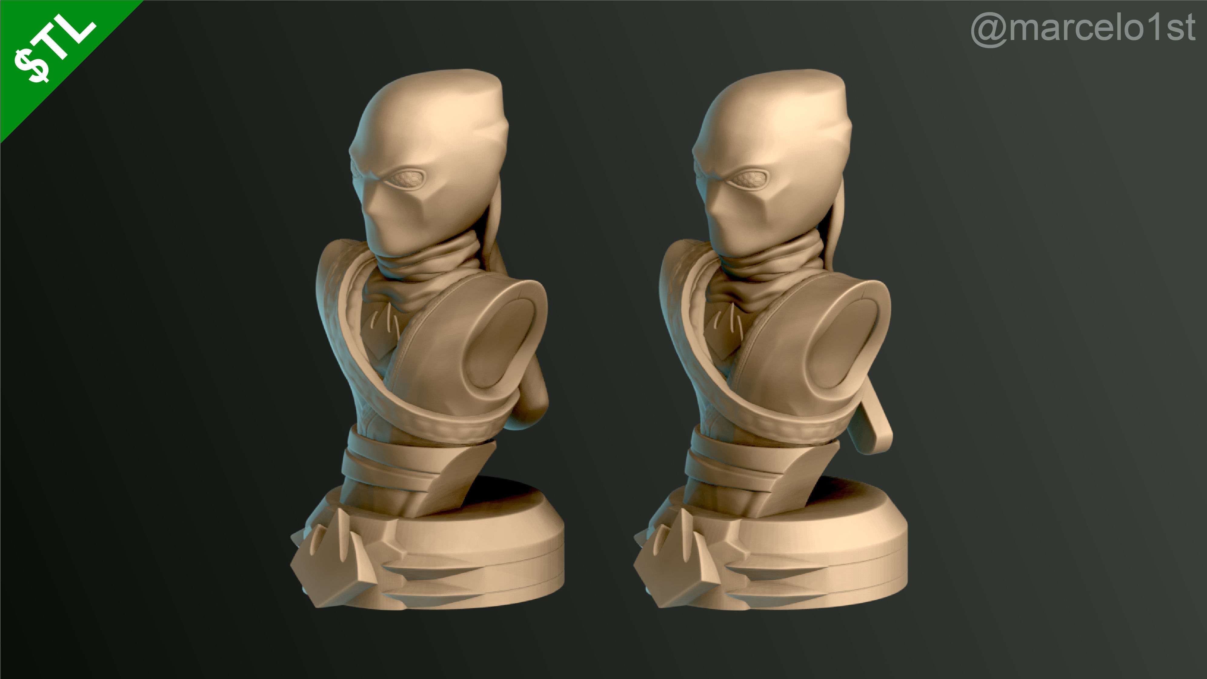 Shredder - Bebop - Rocksteady - Foot Ninja Busts - FDM 3D print model_28