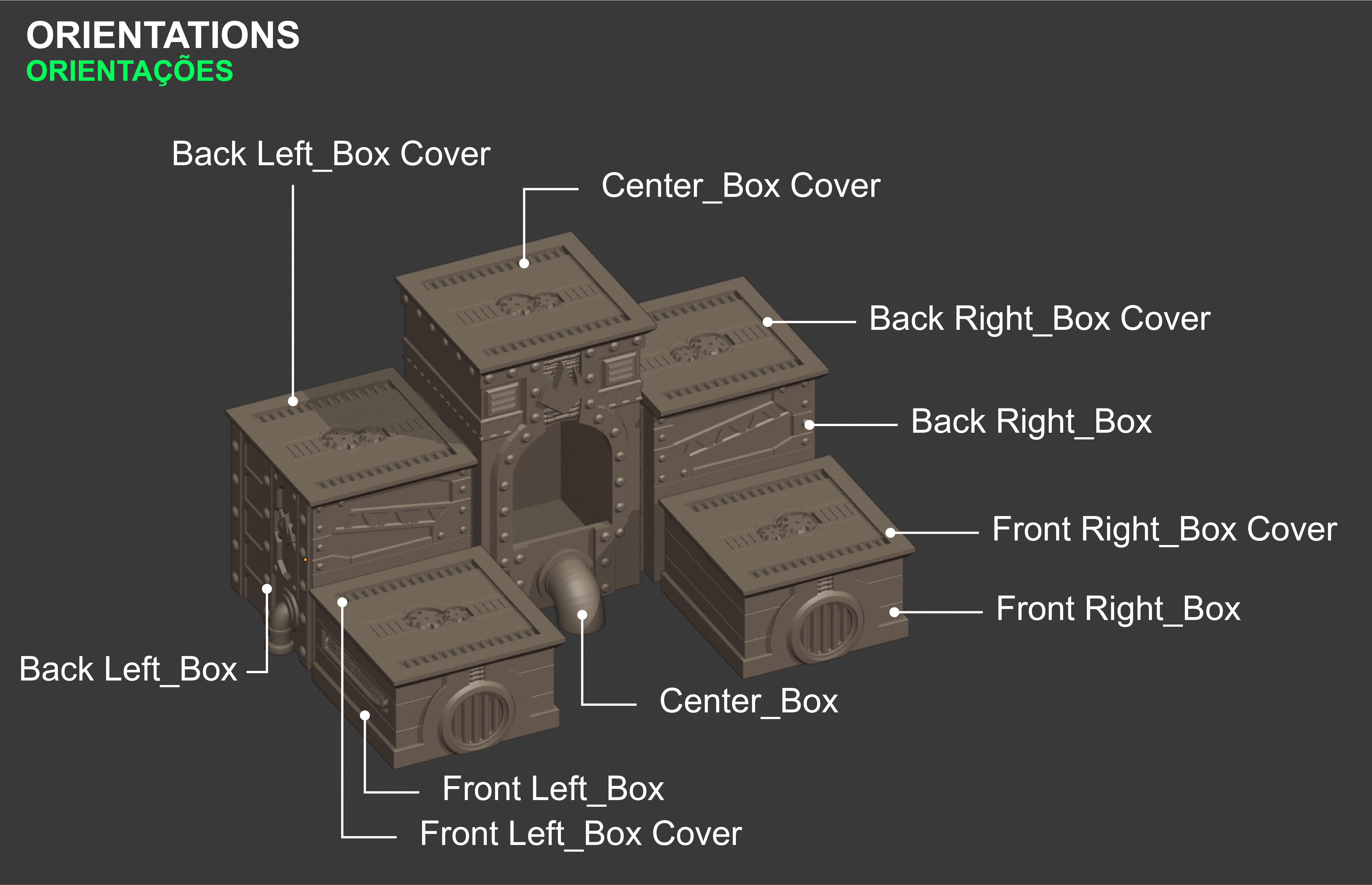 Shredder - Bebop - Rocksteady - Foot Ninja Busts - FDM 3D print model_29