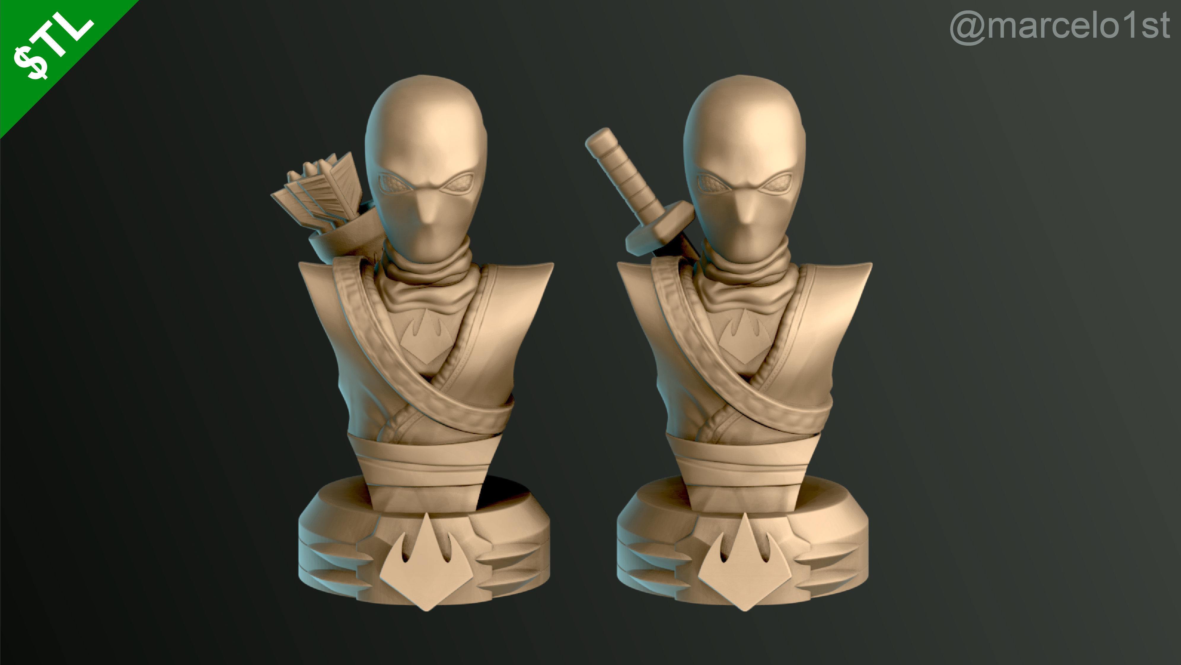 Shredder - Bebop - Rocksteady - Foot Ninja Busts - FDM 3D print model_19