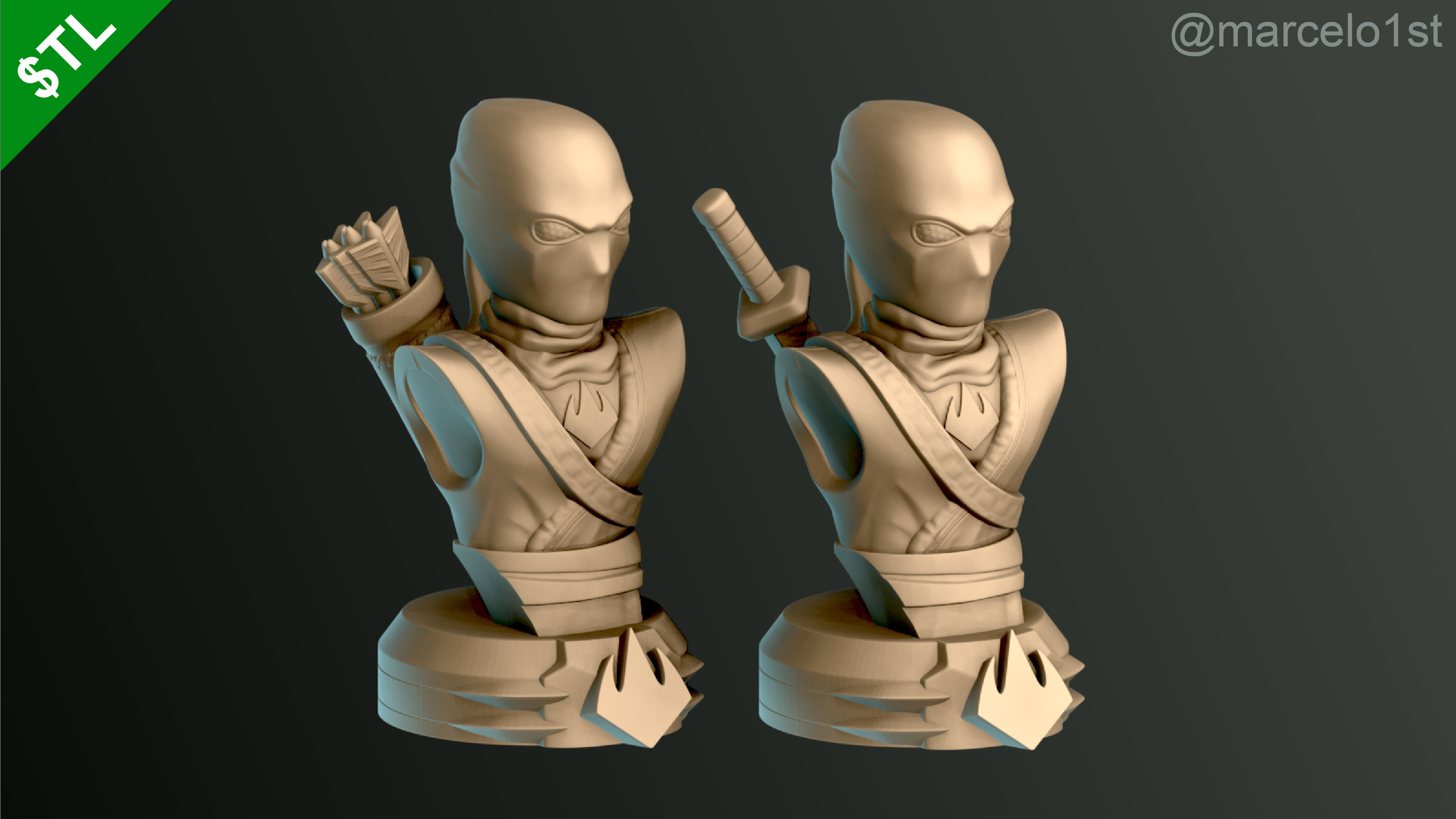 Shredder - Bebop - Rocksteady - Foot Ninja Busts - FDM 3D print model_20