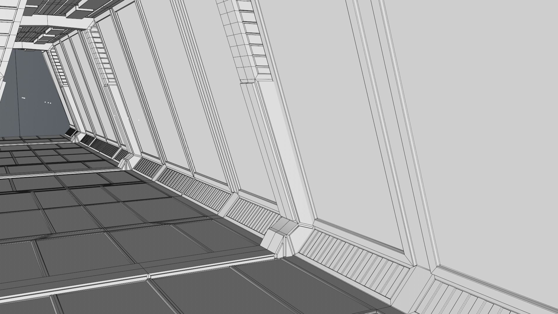 Sci Fi Corridor 3D model_13