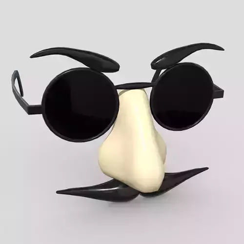 Novelty Sunglasses Low-poly 3D model