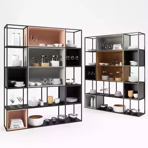 Kitchen shelf 3D model