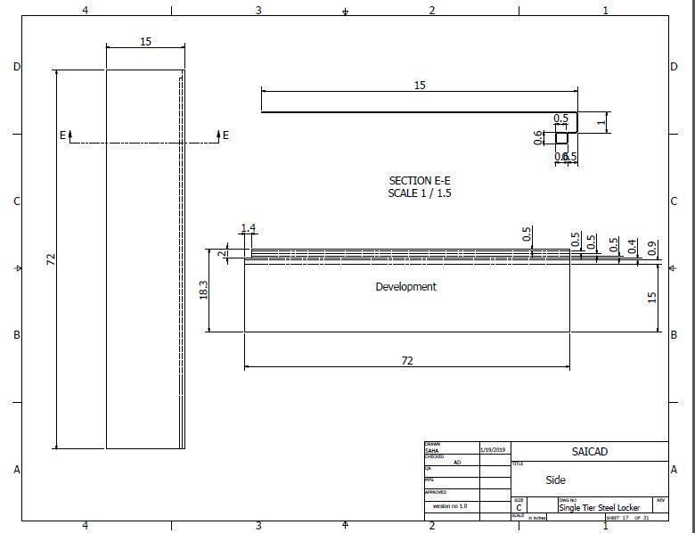 Single Tier Steel Locker 3D model_4