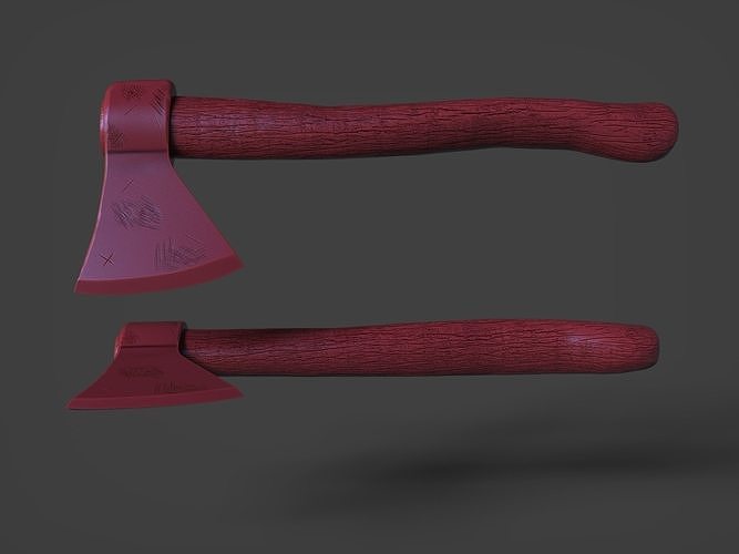 Old Steampunk Axe 3D Print 3D print model