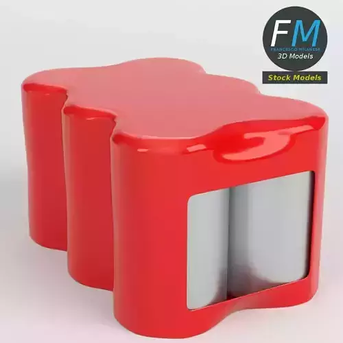 Pack of six soda cans