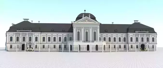 Presidential palace - 2019 reconstruction - Bratislava Slovakia 3D model