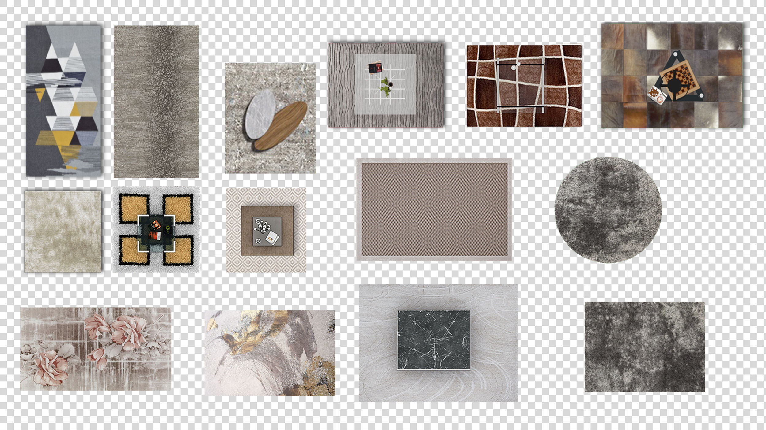 FLOOR PLAN 2d furniture top view PSD realistic Vol-2 3D model_7