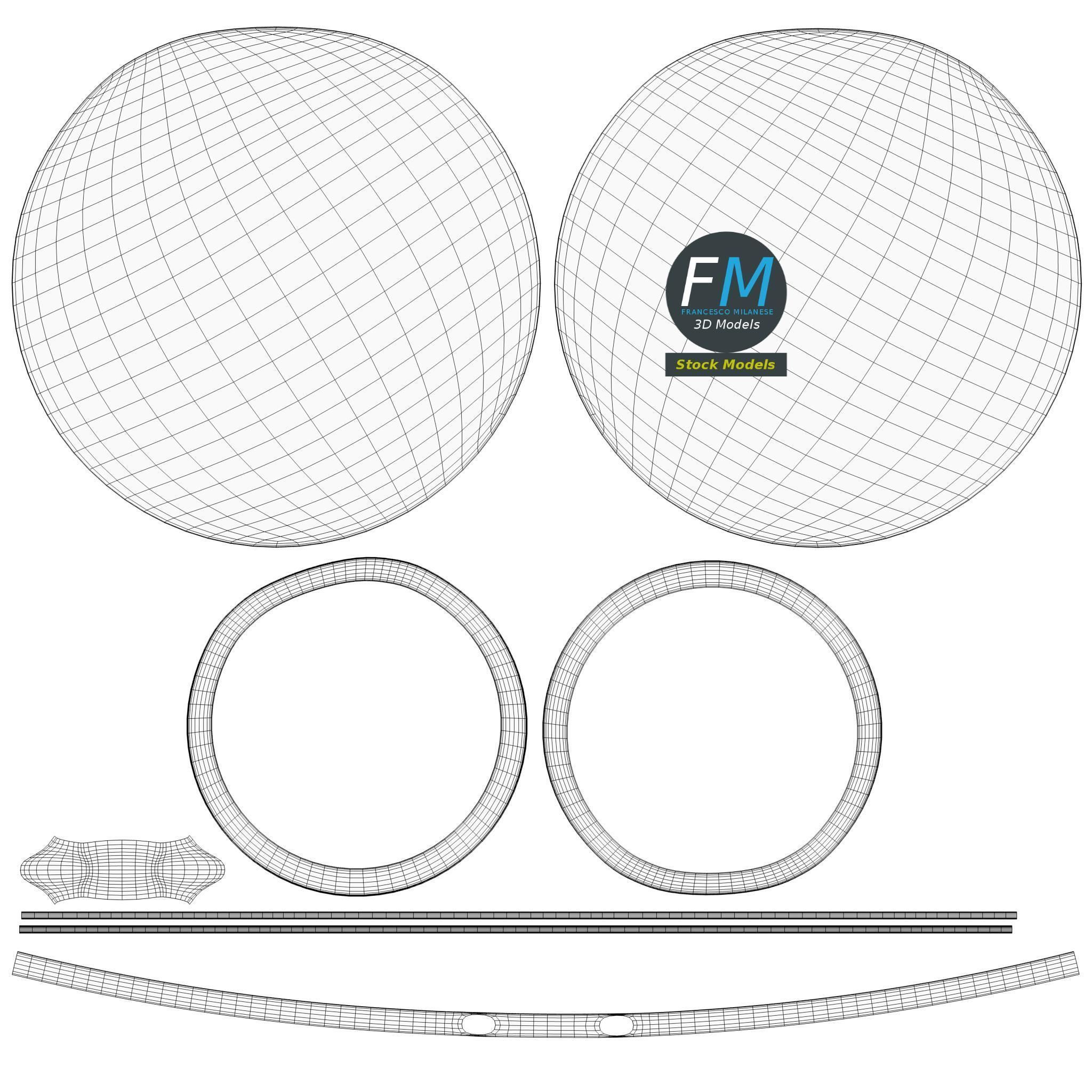 Sport medal 3D model_11