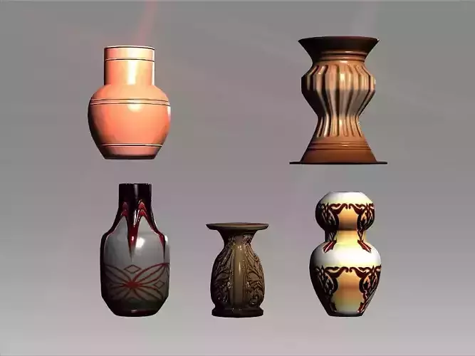 A classic decoration pots collection of Bakery family