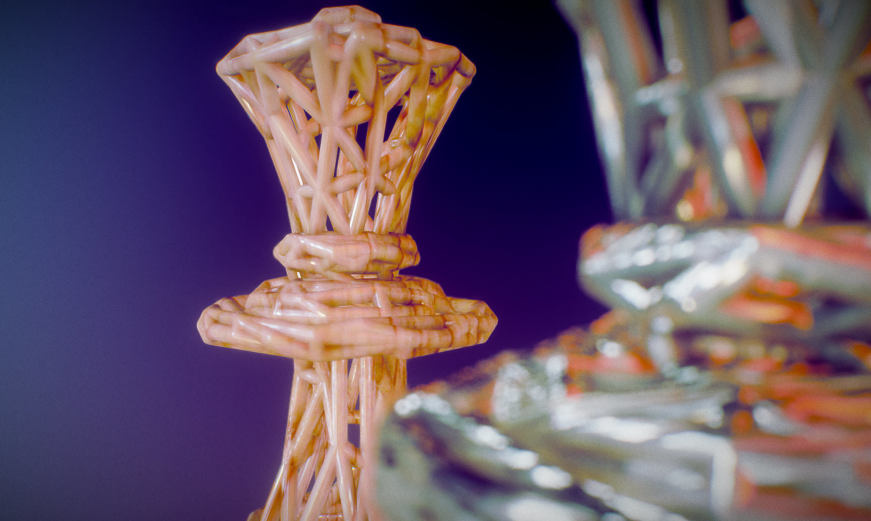 Queen chess piece 3D print model_43