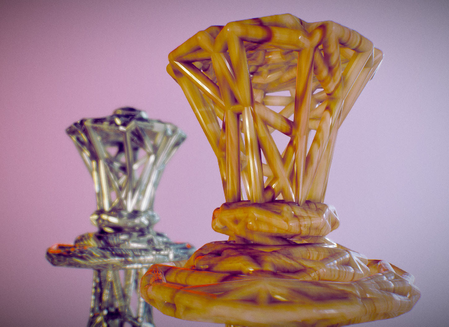 Queen chess piece 3D print model_2