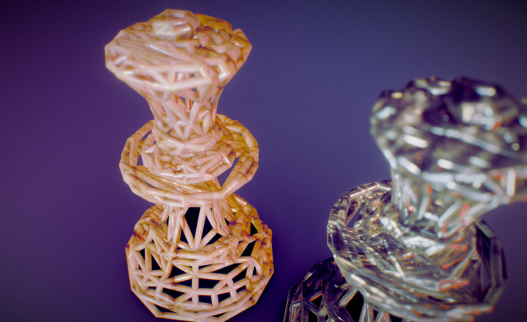 Queen chess piece 3D print model_45