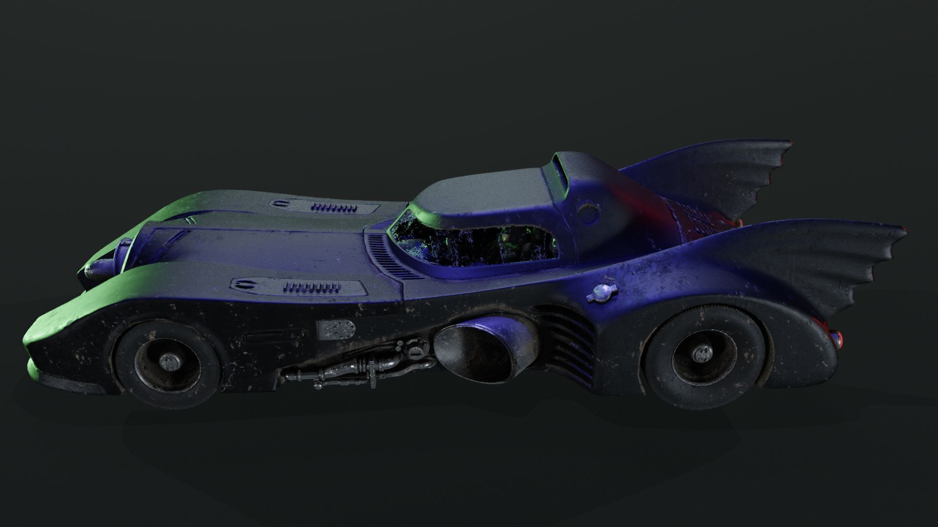 Batmobile 1989 High-Quality PBR Subdiv Renderable Low-poly 3D model_29