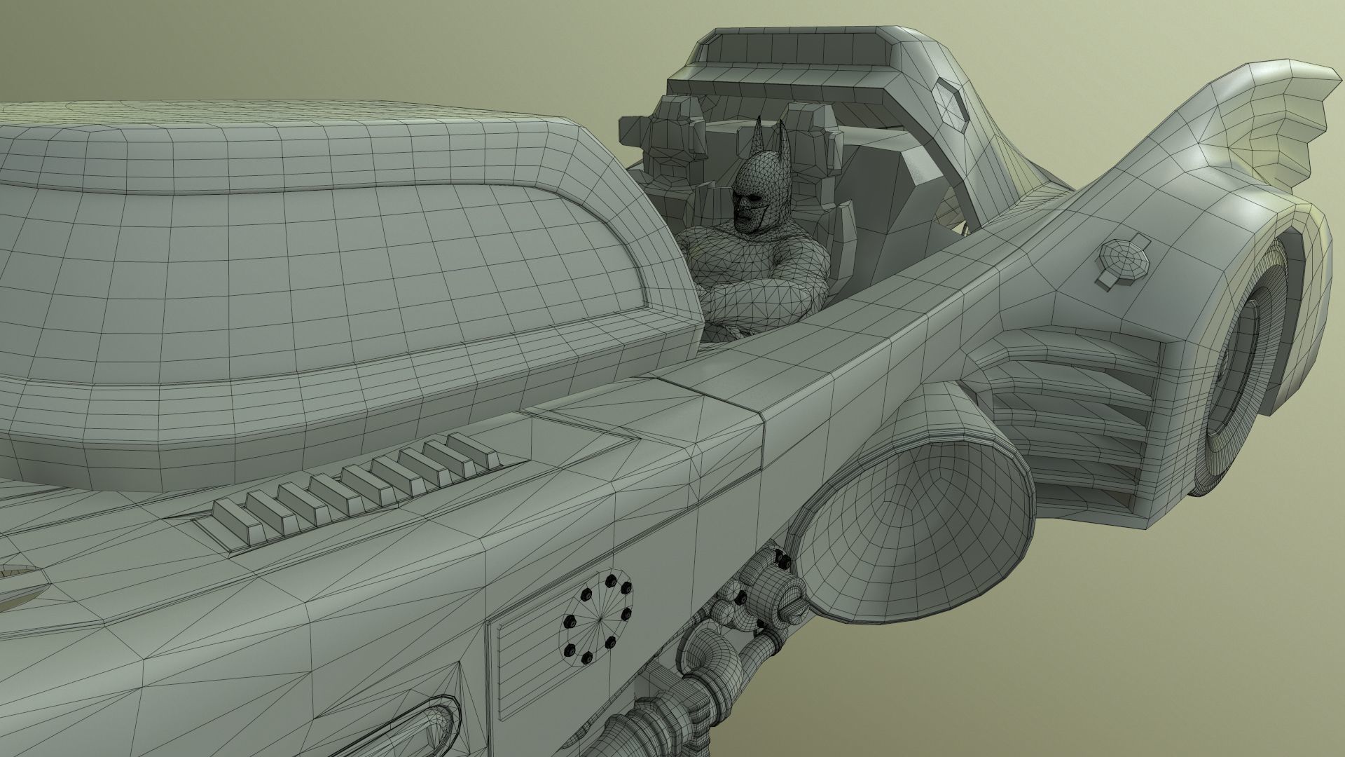 Batmobile 1989 High-Quality PBR Subdiv Renderable Low-poly 3D model_26