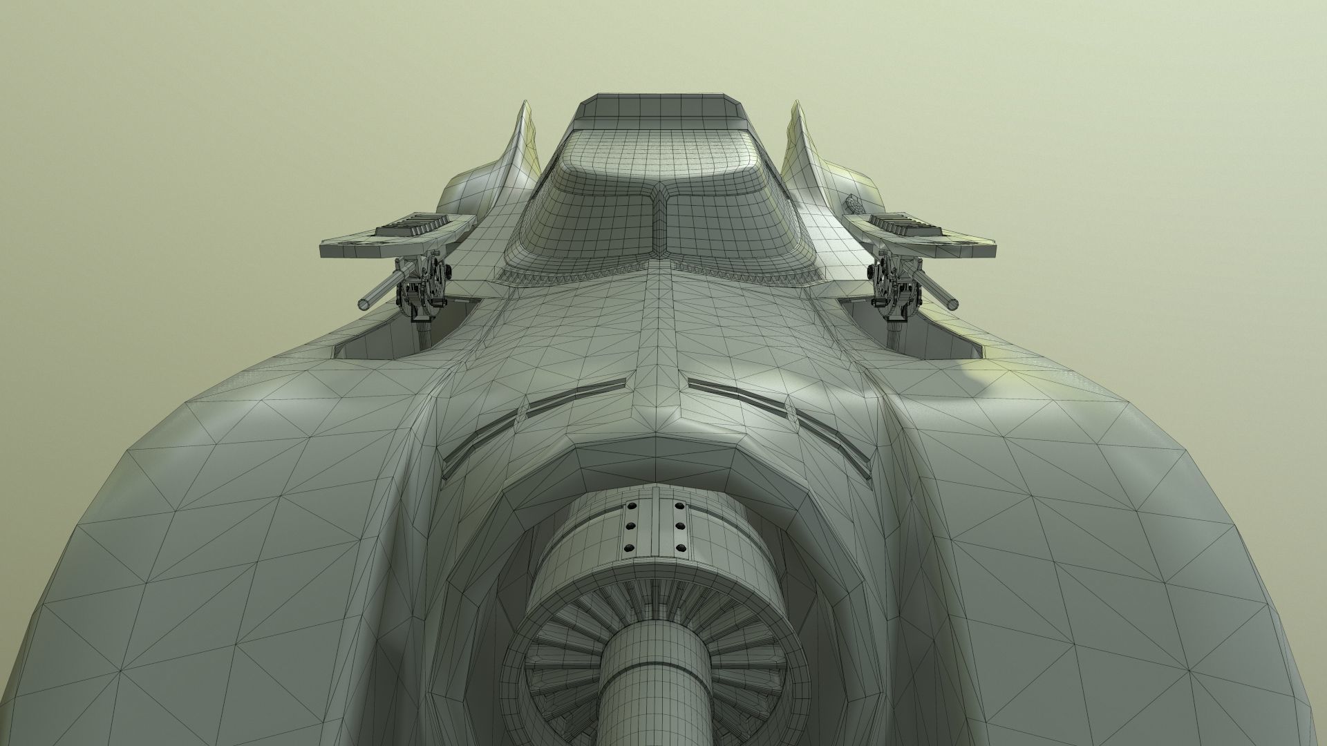 Batmobile 1989 High-Quality PBR Subdiv Renderable Low-poly 3D model_4