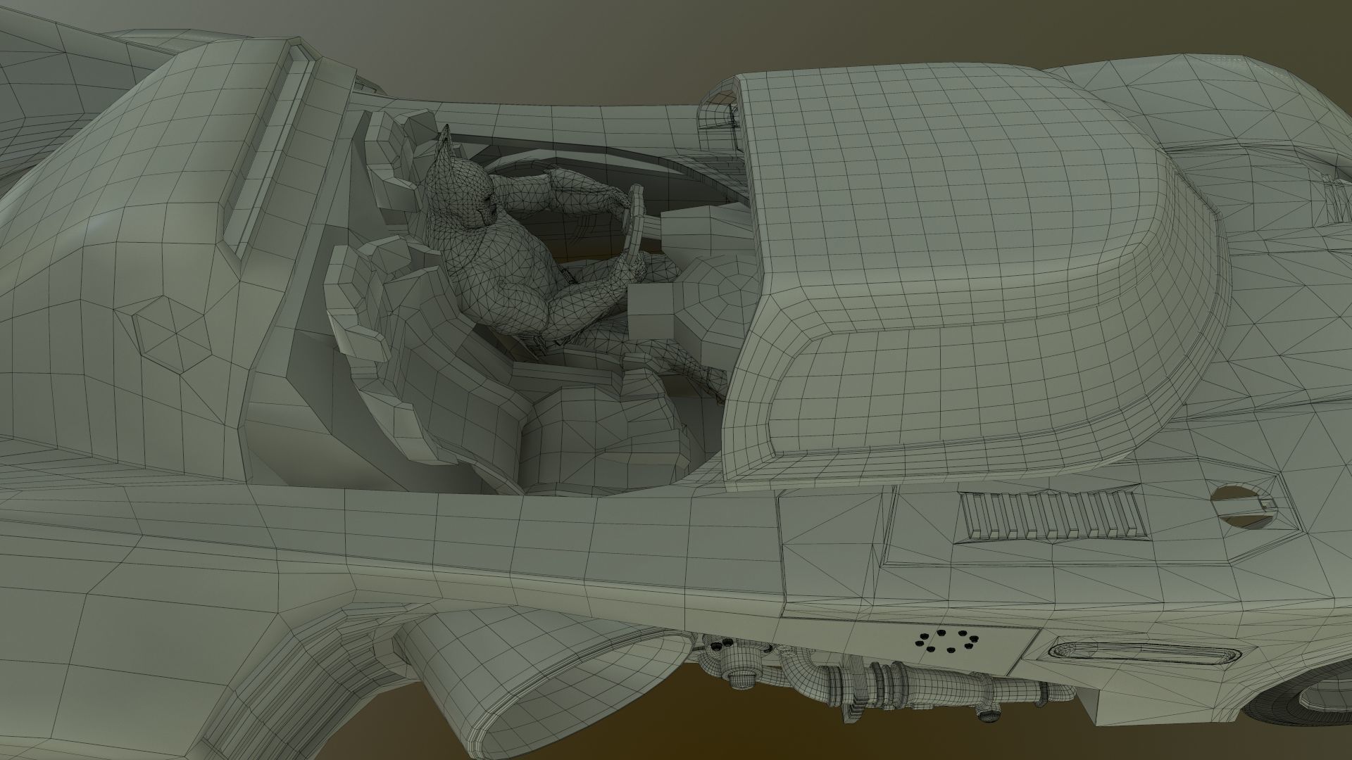 Batmobile 1989 High-Quality PBR Subdiv Renderable Low-poly 3D model_7