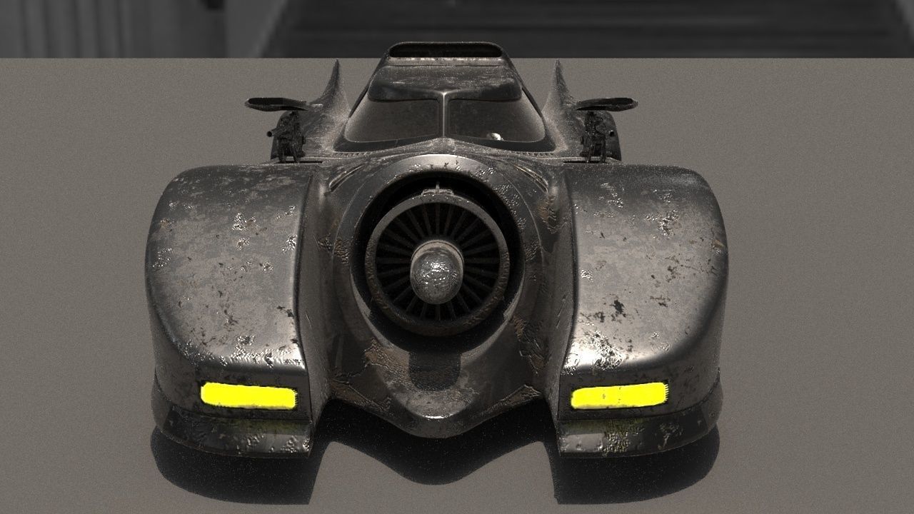 Batmobile 1989 High-Quality PBR Subdiv Renderable Low-poly 3D model_15