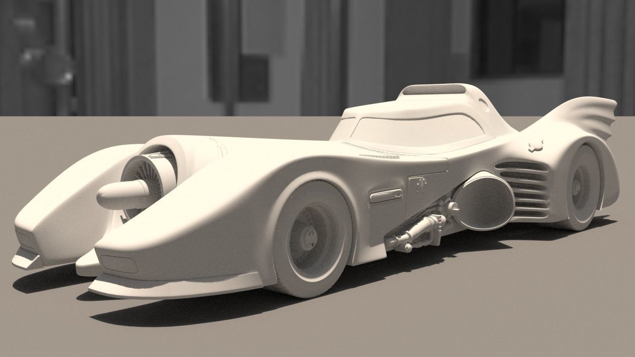 Batmobile 1989 High-Quality PBR Subdiv Renderable Low-poly 3D model_16