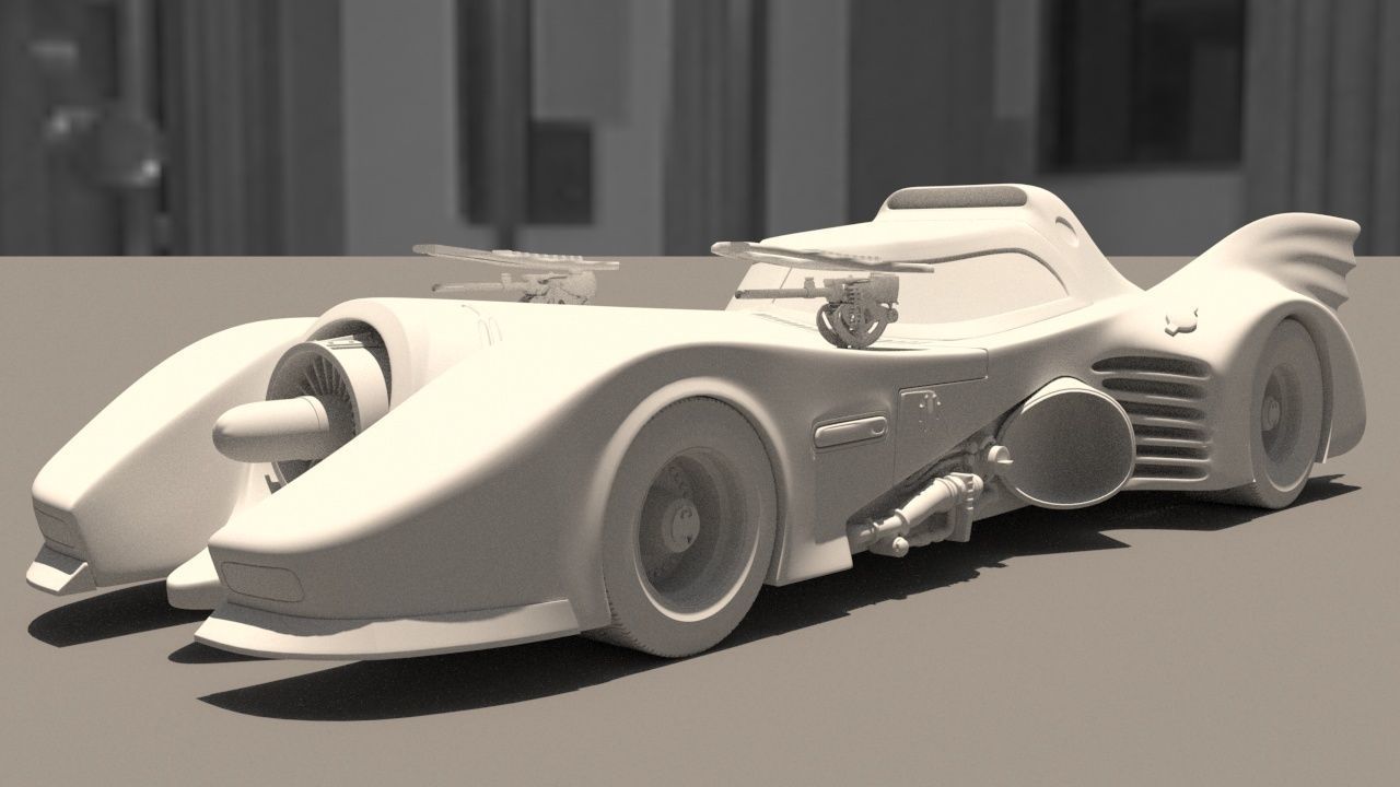 Batmobile 1989 High-Quality PBR Subdiv Renderable Low-poly 3D model_18