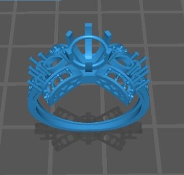 Diamond Ring 3D print model_1