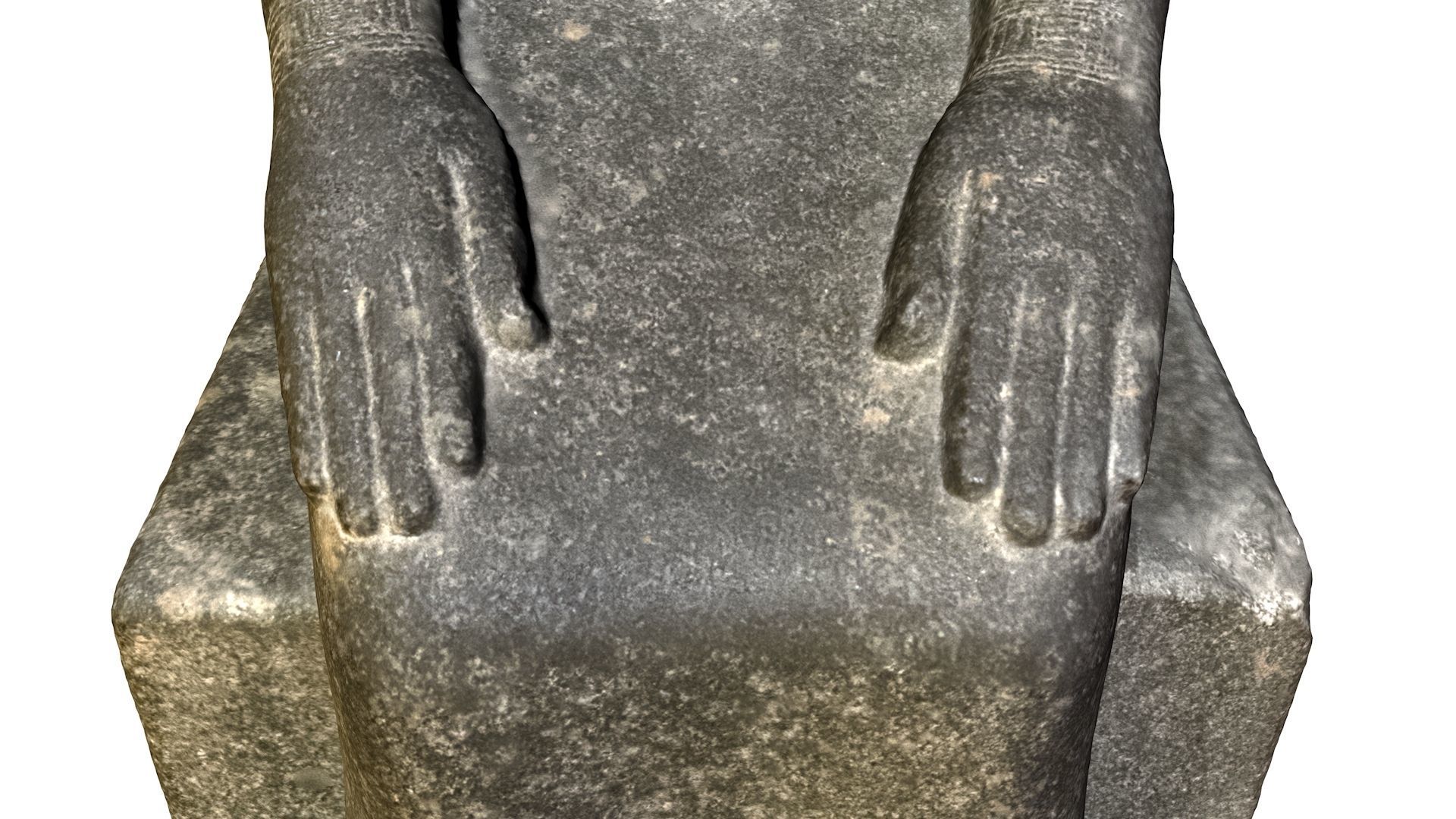 EGYPTIAN - STATUE OF THE QUEEN OURET 3D model_28