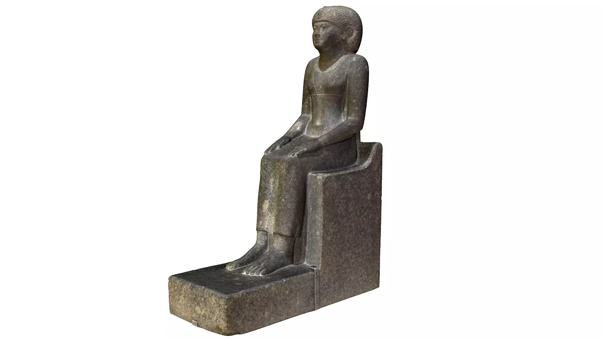 EGYPTIAN - STATUE OF THE QUEEN OURET 3D model_0