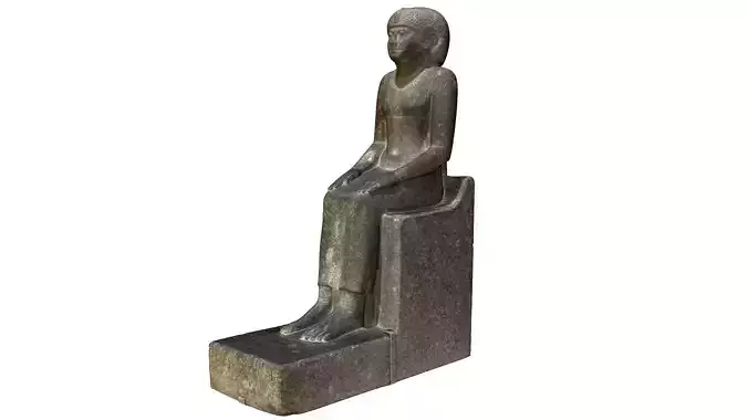 EGYPTIAN - STATUE OF THE QUEEN OURET 3D model