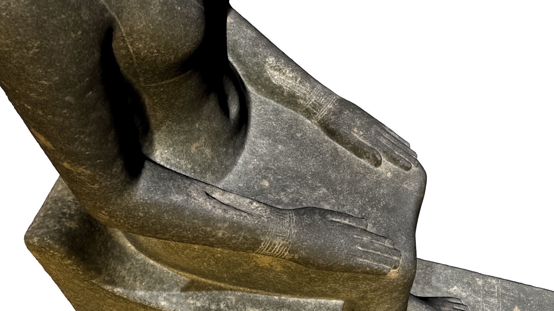 EGYPTIAN - STATUE OF THE QUEEN OURET 3D model_22