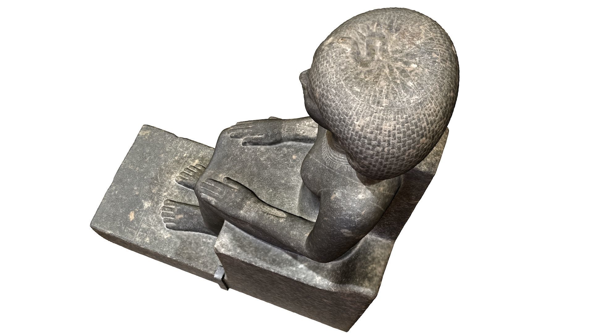 EGYPTIAN - STATUE OF THE QUEEN OURET 3D model_20