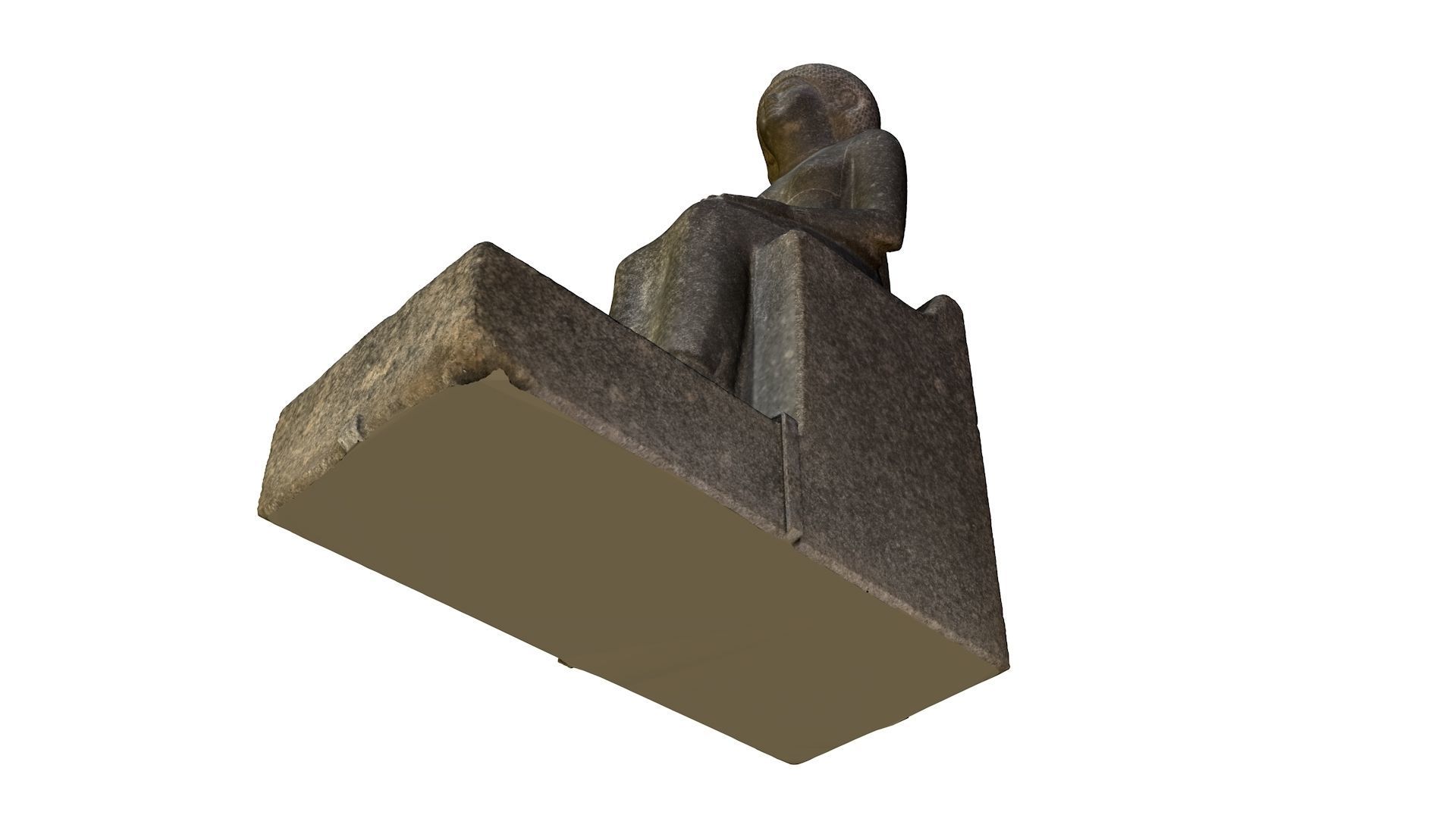 EGYPTIAN - STATUE OF THE QUEEN OURET 3D model_32