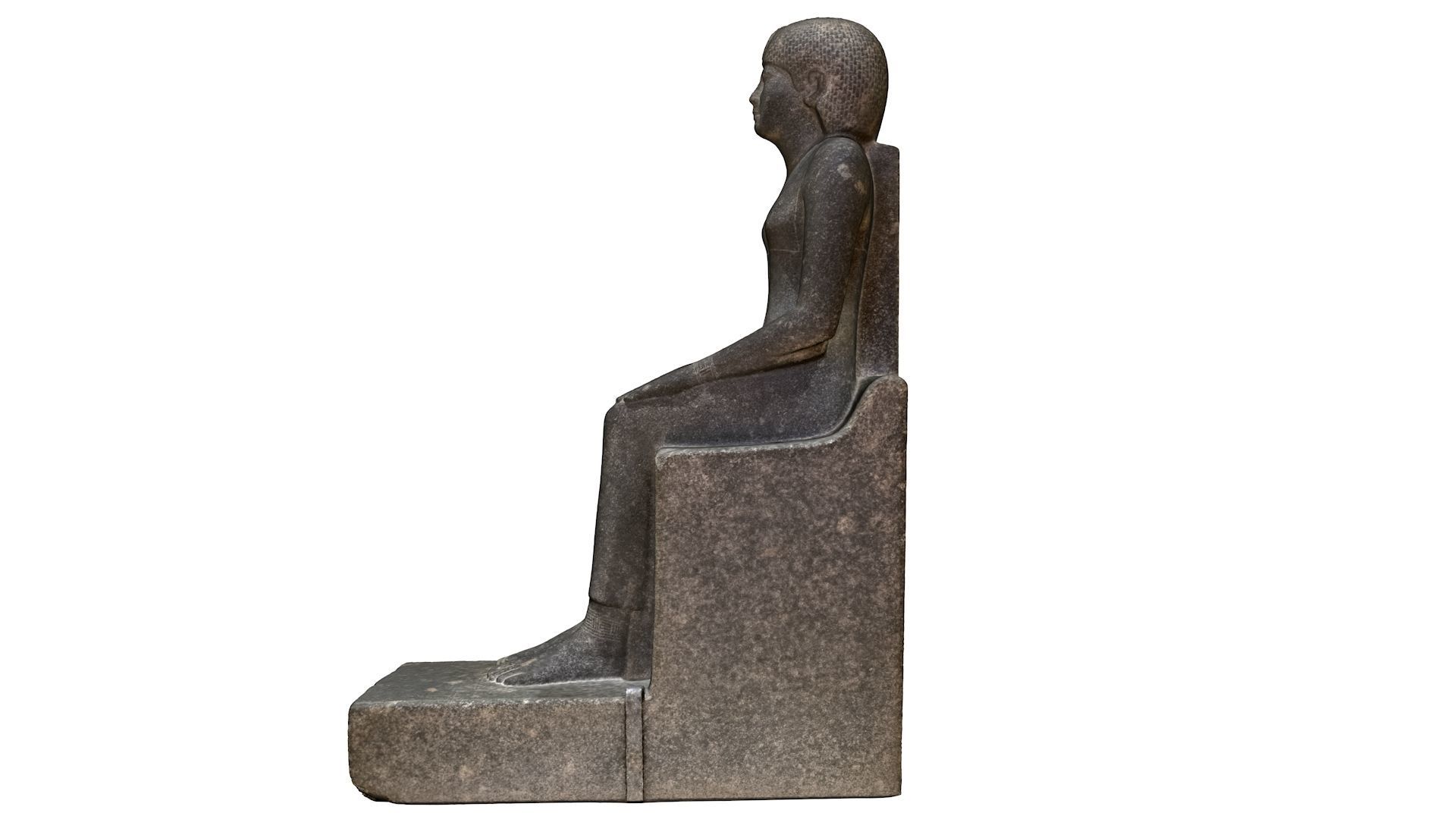 EGYPTIAN - STATUE OF THE QUEEN OURET 3D model_10