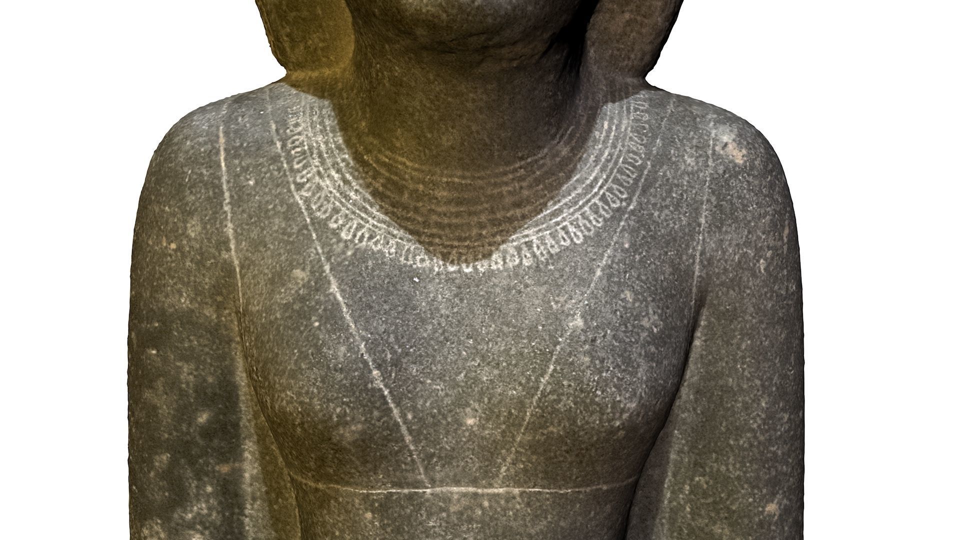 EGYPTIAN - STATUE OF THE QUEEN OURET 3D model_26