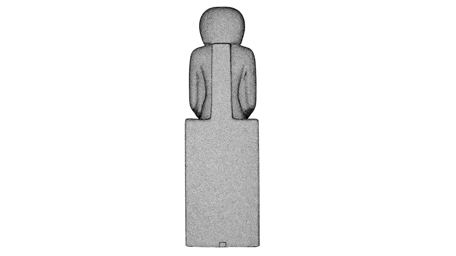 EGYPTIAN - STATUE OF THE QUEEN OURET 3D model_9