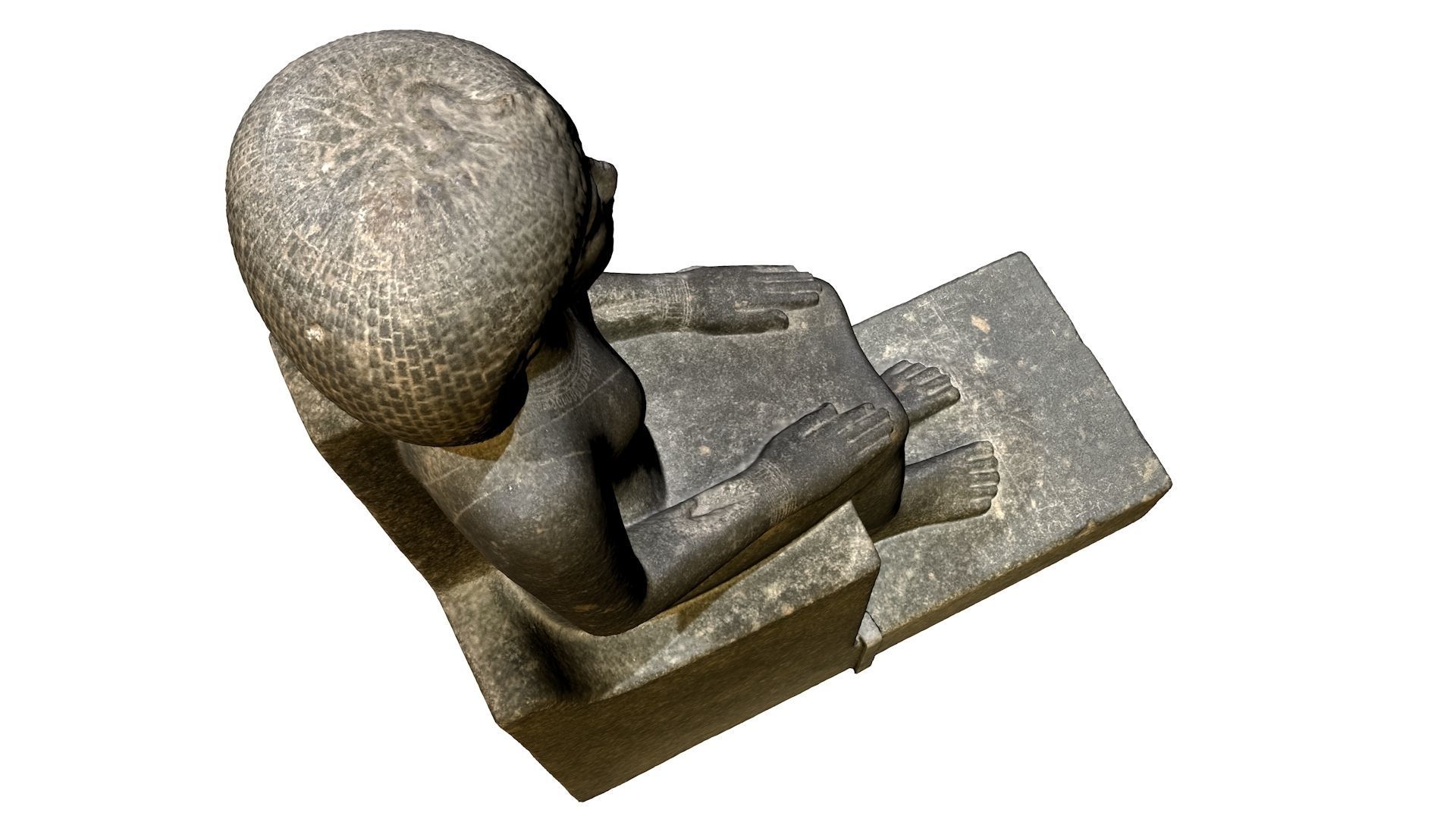 EGYPTIAN - STATUE OF THE QUEEN OURET 3D model_18