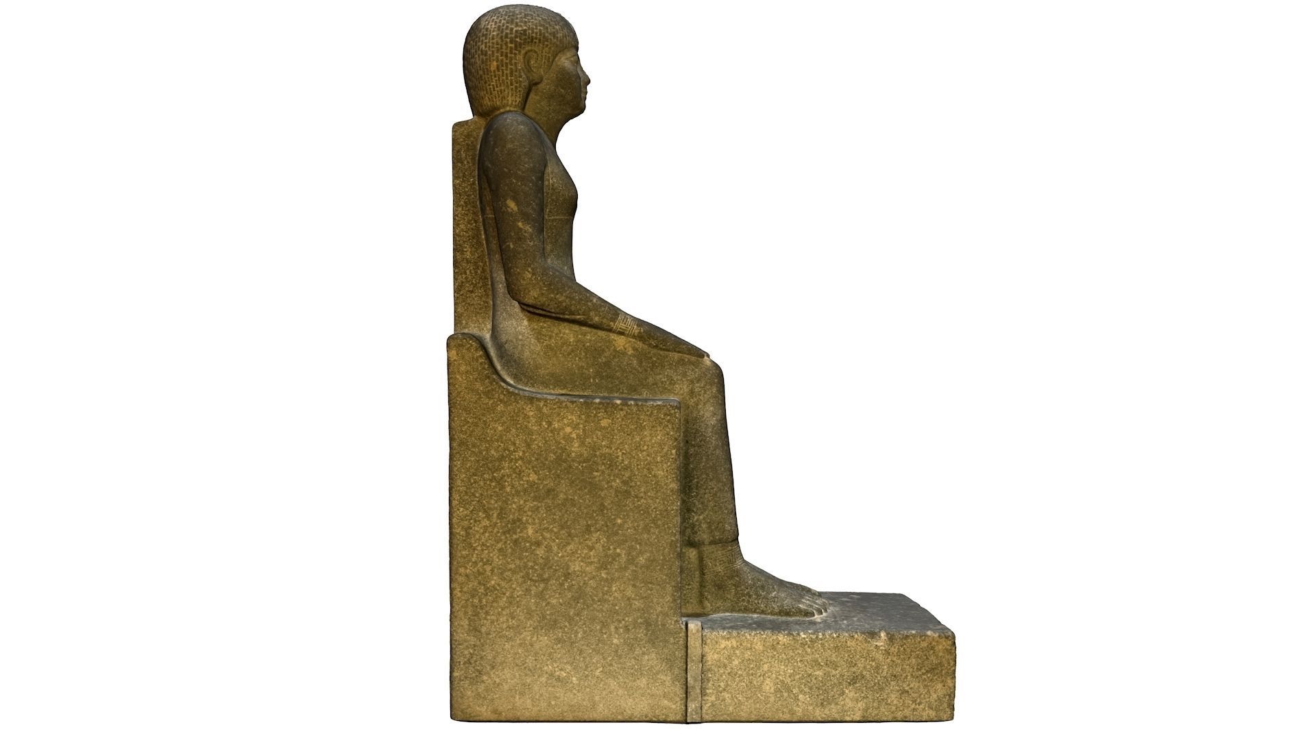 EGYPTIAN - STATUE OF THE QUEEN OURET 3D model_6