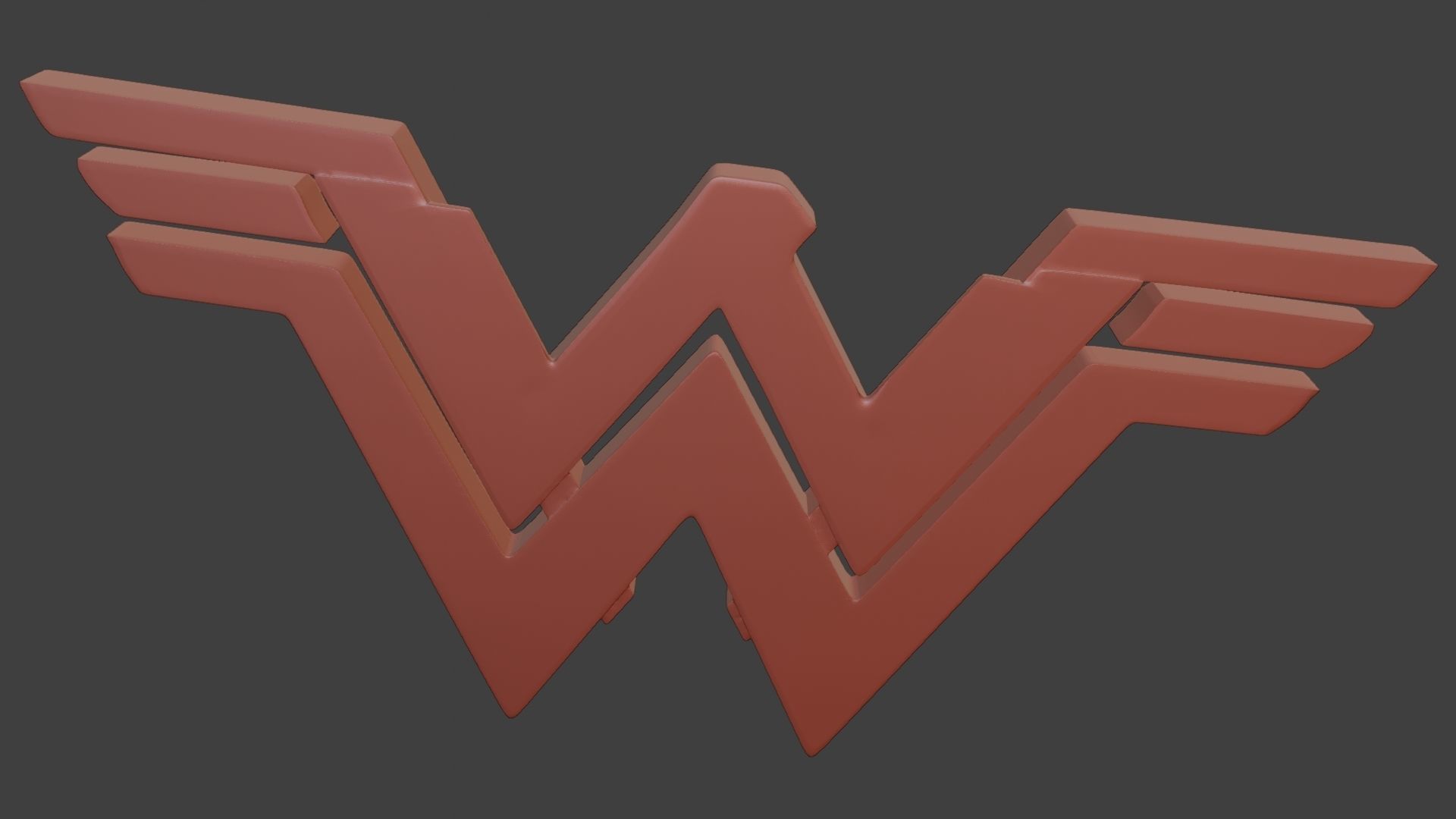 Wonder Woman logo 3D model 3D printable | CGTrader