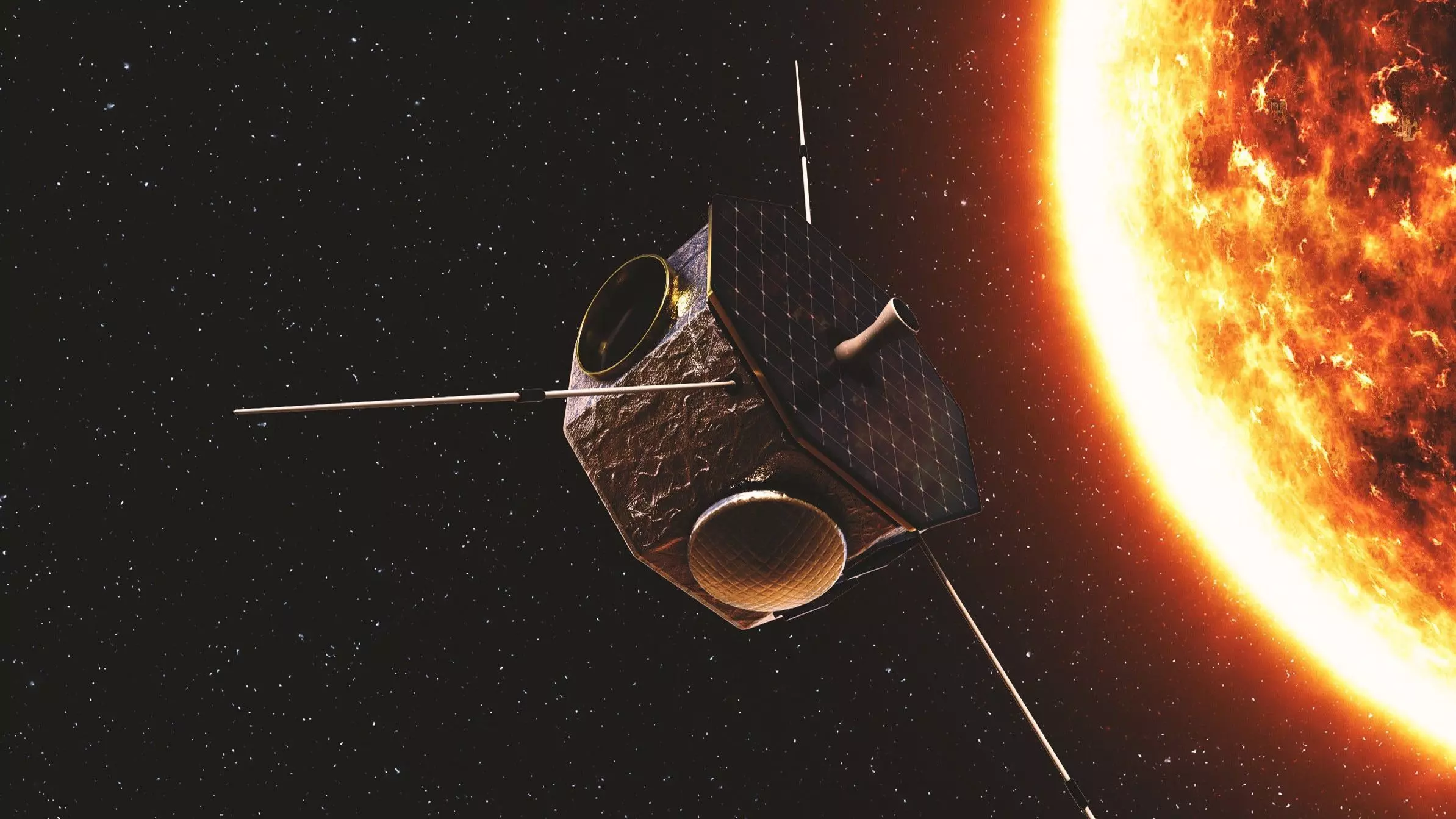 Star Satellite Low-poly 3D model