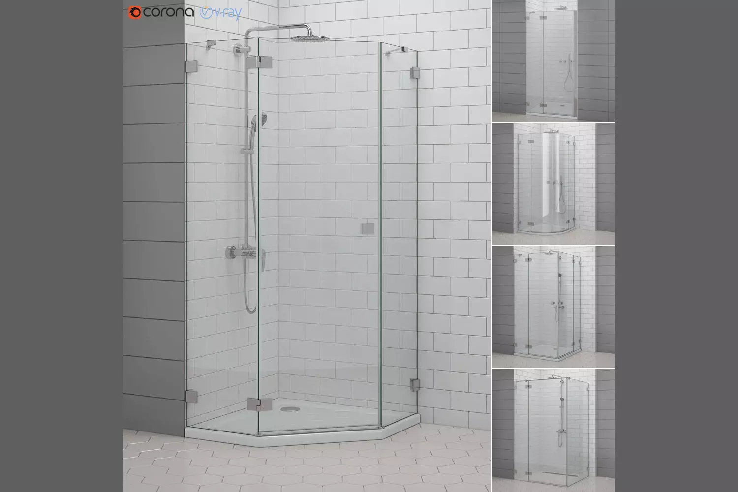 Cabin showers Radaway Essenza 3D model
